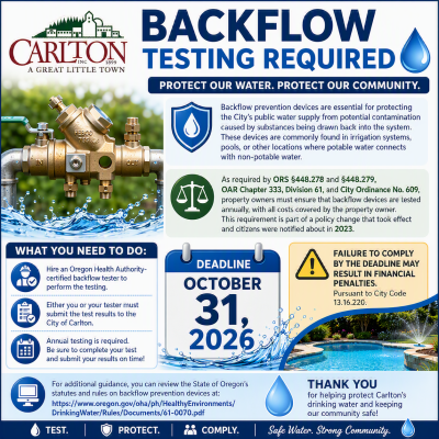required testing of back flow