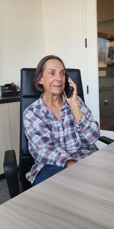 Mayor speaking on phone