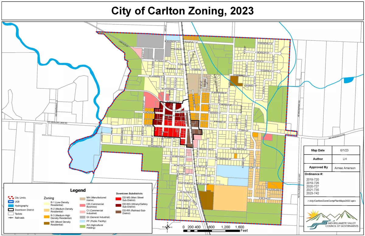Zoning map